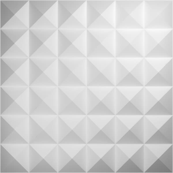 Ekena Millwork Damon EnduraWall Decorative 3D Wall Panel, White, 19 5/8"W x 19 5/8"H WP20X20DAWH - main